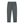 Dark Gray tapered drawstring pants laid flat, front view with black drawstring and light gray logo