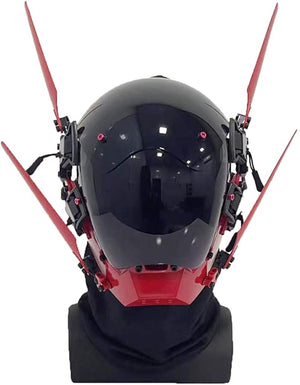 Tech Red Helmet Cyberpunk