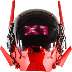 Tech Red Helmet Cyberpunk