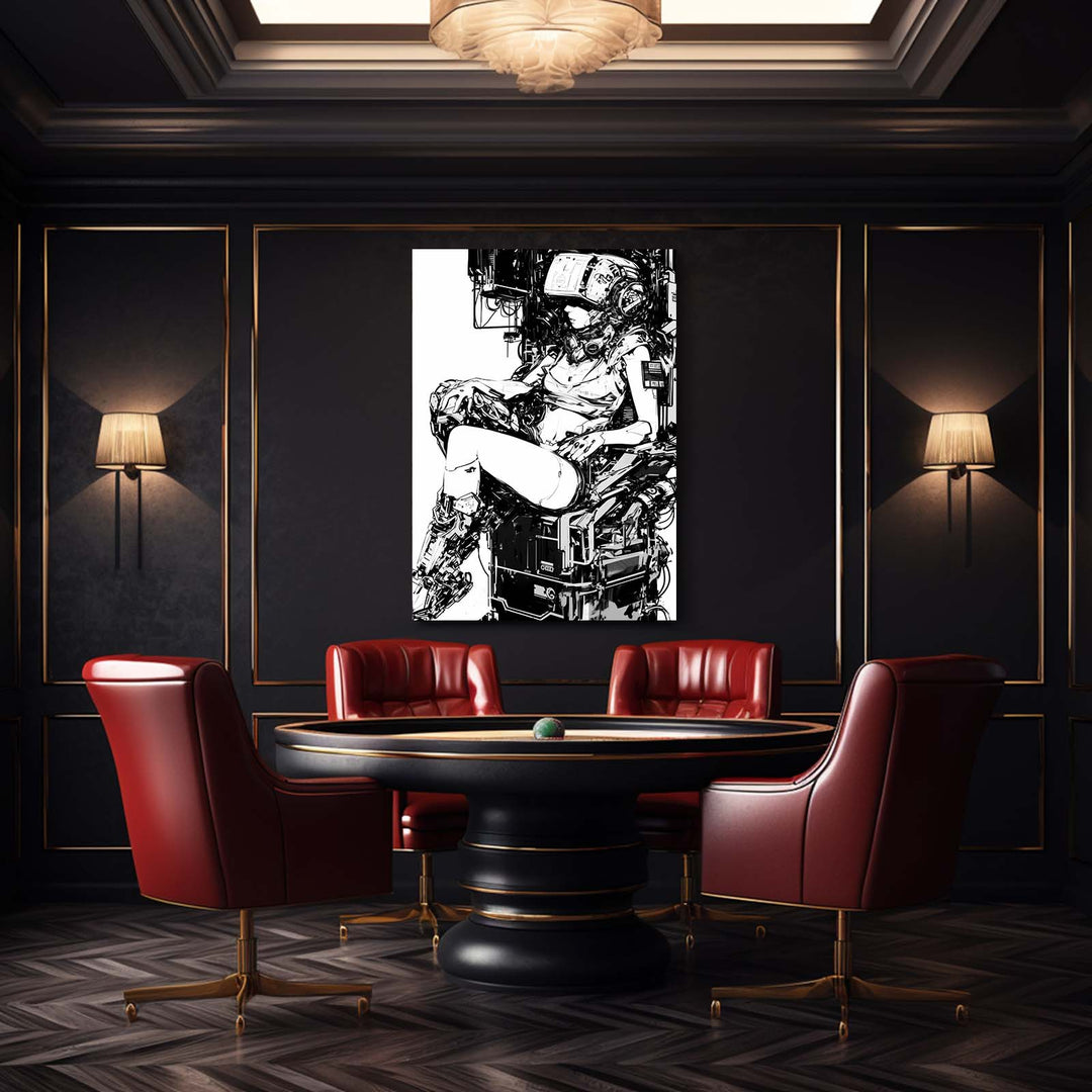 Home Tech Throne Cyberpunk Art