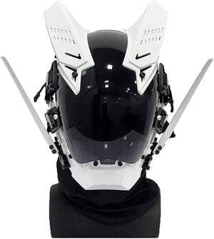 Tech White Helmet Cyberpunk