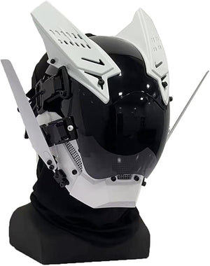 Tech White Helmet Cyberpunk