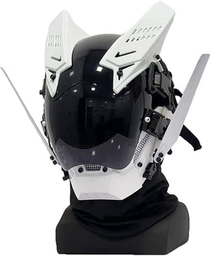Tech White Helmet Cyberpunk