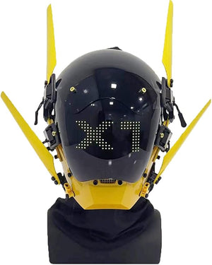 Tech Yellow Helmet Cyberpunk