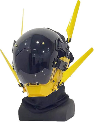 Tech Yellow Helmet Cyberpunk