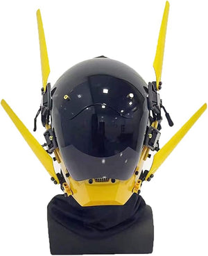 Tech Yellow Helmet Cyberpunk