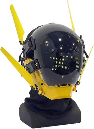 Tech Yellow Helmet Cyberpunk