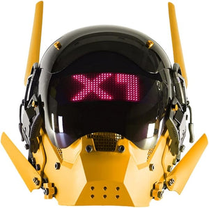 Tech Yellow Helmet Cyberpunk