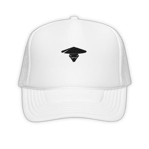 Techno Blade Trucker Hat - product view on white background
