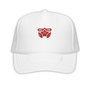 Technoimencer Trucker Hat - product view on white background