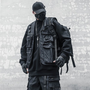 Techwear Cargo Vest Padded
