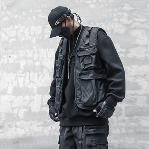 Techwear Cargo Vest Padded