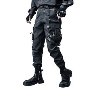 Techwear Cyberpunk Pants Black