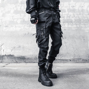 Techwear Cyberpunk Pants Black