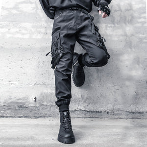 Techwear Cyberpunk Pants Black