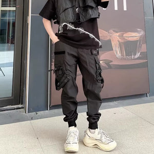 Techwear Cyberpunk Pants Black