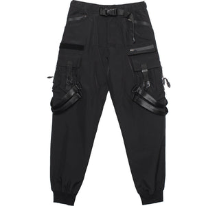 Techwear Cyberpunk Pants Black