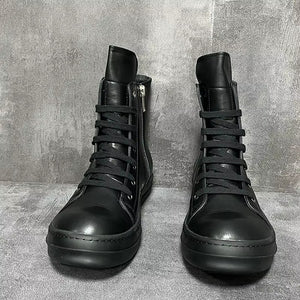 Techwear Designer Black Boots Men