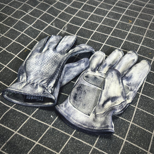 Techwear Fingerless Motorcycle Leather Gloves