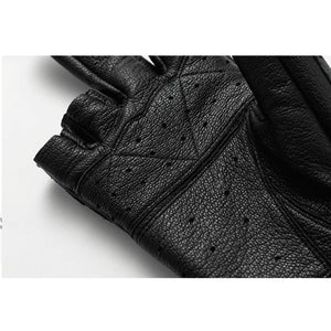 Techwear Fingerless Tactical Leather Gloves
