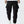 Techwear flap cargo pants, side view showing thigh flap pockets and ankle cut