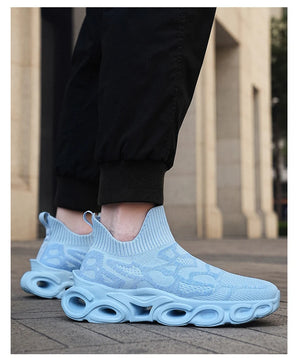 Techwear Graffiti Slip-On Sneakers - graffiti slip-on sneakers