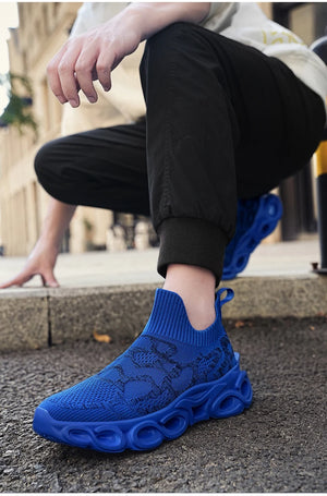 Techwear Graffiti Sneakers - graffiti slip-on sneakers