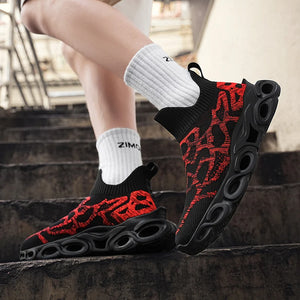 Techwear Graffiti Sneakers - graffiti slip-on sneakers