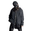 Techwear Hoodie Irregular Zippers
