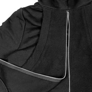 Techwear Hoodie Irregular Zippers