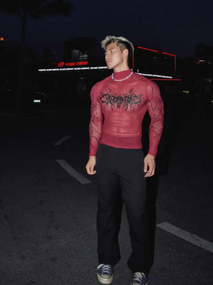 Techwear Mesh Compression Shirt