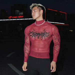 Techwear Mesh Compression Shirt