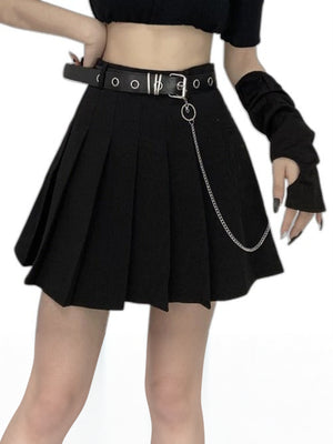 Techwear Mini Skirt - product view on white background