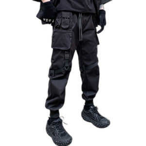 Techwear Pants Cargo Pants - product view on white background