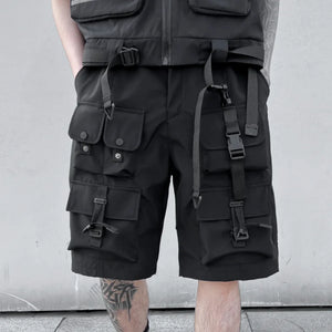 Techwear Shorts Men's Dark Tiderips