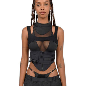 Techwear Tank Top - product view on white background