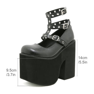 Thick-heeled Shoes Y2K