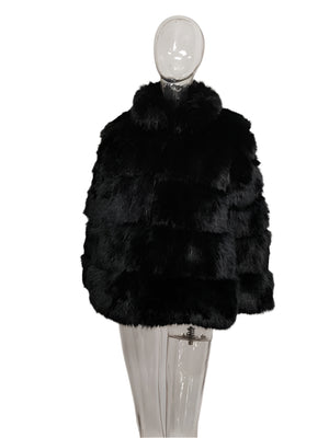 Thick Imitation Rabbit Women Jacket Spring