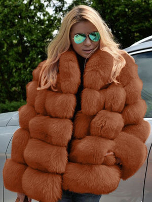 Thick Imitation Rabbit Women Jacket Spring