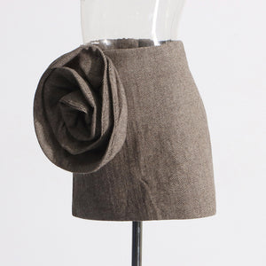 Three-Dimensional Flower Y2K Skirt