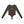 Coffee colourway of the thumbhole bodysuit laid flat from the front, dark brown with the CYBER wordmark