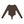 Back of the Coffee long sleeve bodysuit laid flat, plain dark brown knit with long fitted sleeves