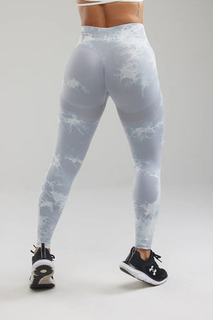 Tie-Dye Butt Scrunch Grey Leggings
