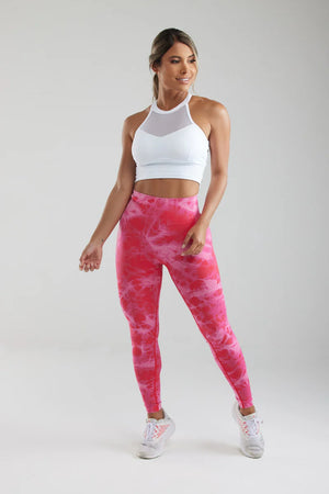 Tie-Dye Butt Scrunch Leggings Pink