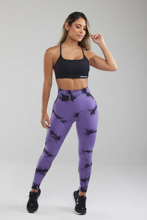 Tie-Dye Butt Scrunch Purple Leggings