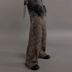 Tie Dye Distressed Cyberpunk Pants