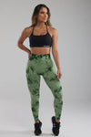 Tie-Dye Scrunch Butt Leggings Green