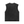 Tiger Tank Top Y2K laid flat from the back, plain washed black cotton with a clean round neck
