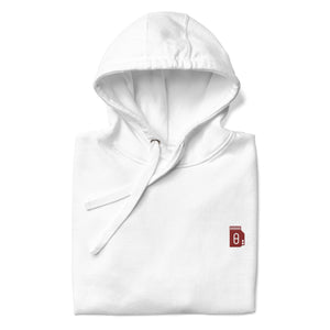 Timeless White Embroidered Trendy Hoodie