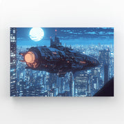 Art cyberpunk dans les nuits de Tokyo